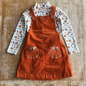 Max Studio Girls pumpkin jumper outfit size 6yr